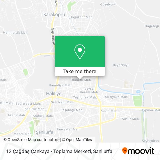 12 Çağdaş Çankaya - Toplama Merkezi map