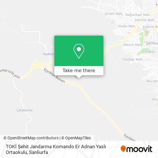 TOKİ Şehit Jandarma Komando Er Adnan Yaslı Ortaokulu map