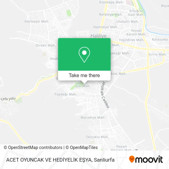 ACET OYUNCAK VE HEDİYELİK EŞYA map