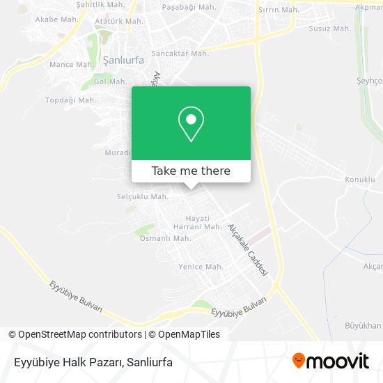 Eyyübiye Halk Pazarı map