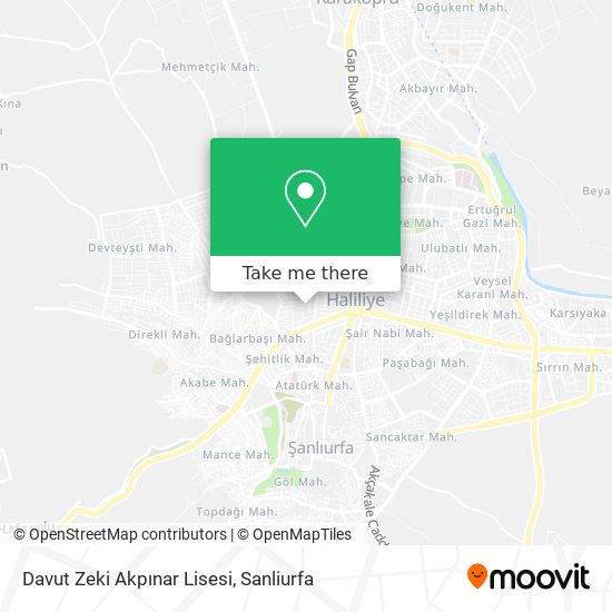 Davut Zeki Akpınar Lisesi map