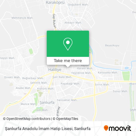 Şanlıurfa Anadolu İmam Hatip Lisesi map