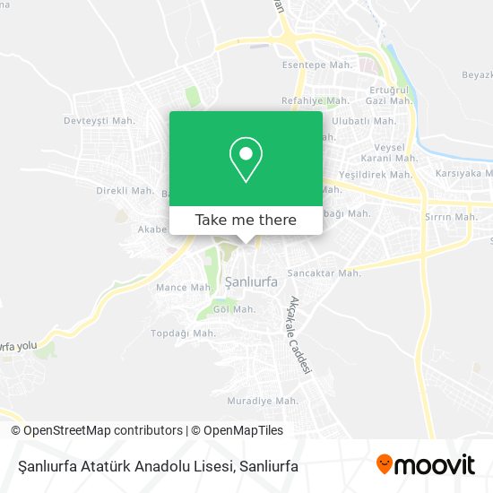 Şanlıurfa Atatürk Anadolu Lisesi map