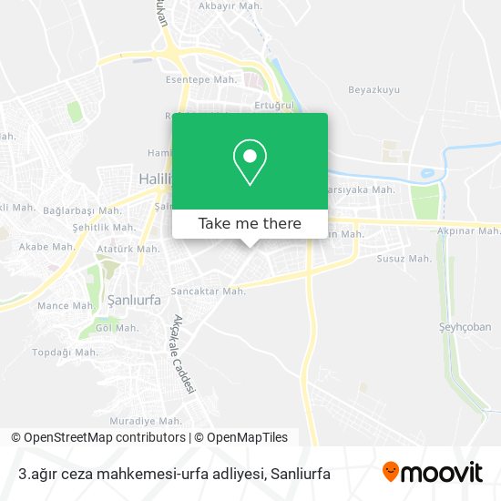 3.ağır ceza mahkemesi-urfa adliyesi map