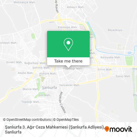 Şanlıurfa 3. Ağır Ceza Mahkemesi (Şanlıurfa Adliyesi) map
