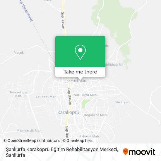 Şanlıurfa Karaköprü Eğitim Rehabilitasyon Merkezi map