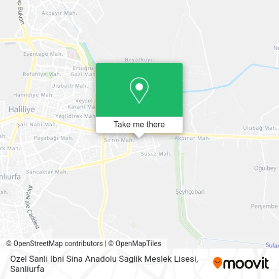 Ozel Sanli Ibni Sina Anadolu Saglik Meslek Lisesi map