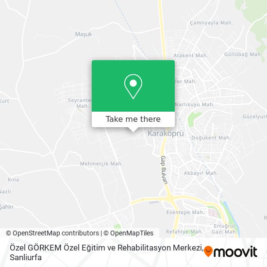 Özel GÖRKEM Özel Eğitim ve Rehabilitasyon Merkezi map