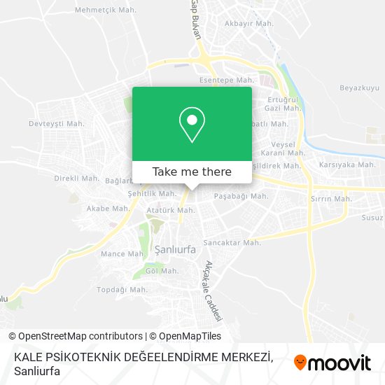 KALE PSİKOTEKNİK DEĞEELENDİRME MERKEZİ map