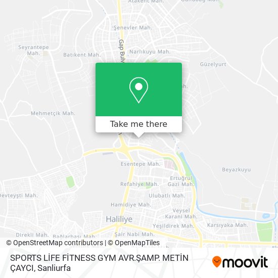 SPORTS LİFE FİTNESS GYM AVR.ŞAMP. METİN ÇAYCI map