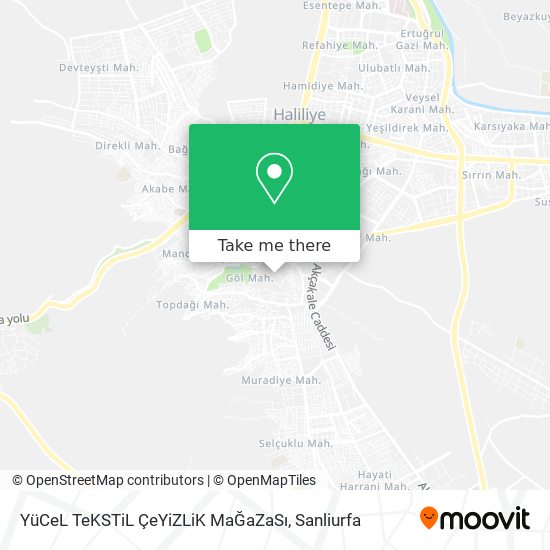 YüCeL TeKSTiL ÇeYiZLiK MaĞaZaSı map