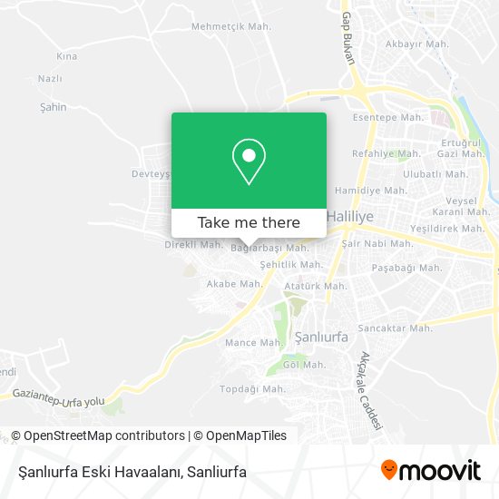 Şanlıurfa Eski Havaalanı map