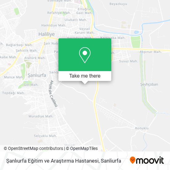 Şanlıurfa Eğitim ve Araştırma Hastanesi map