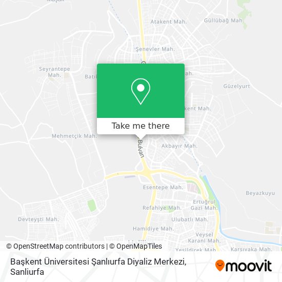 Başkent Üniversitesi Şanlıurfa Diyaliz Merkezi map