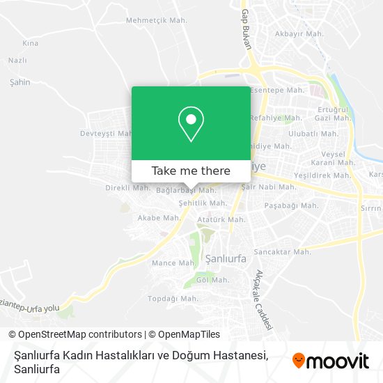 Şanlıurfa Kadın Hastalıkları ve Doğum Hastanesi map