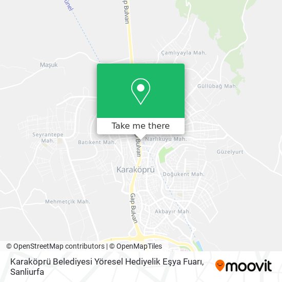 Karaköprü Belediyesi Yöresel Hediyelik Eşya Fuarı map