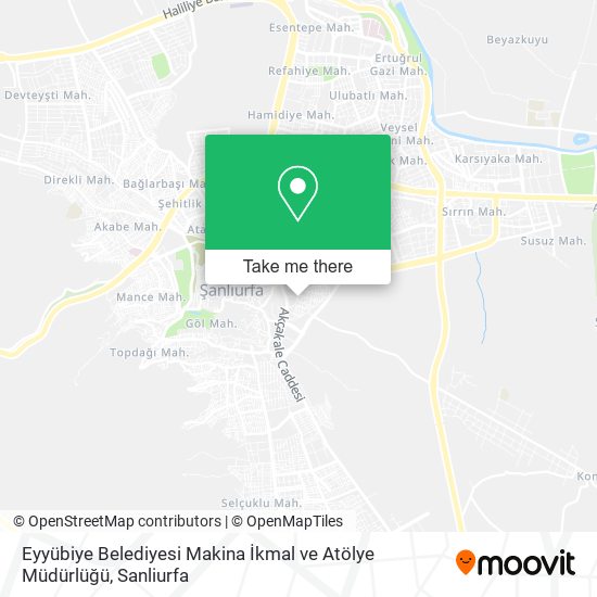 Eyyübiye Belediyesi Makina İkmal ve Atölye Müdürlüğü map