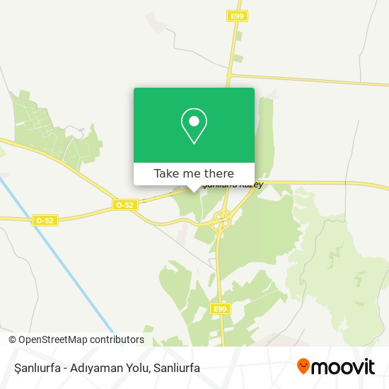 Şanlıurfa - Adıyaman Yolu map