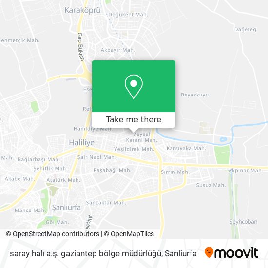 saray halı a.ş. gaziantep bölge müdürlüğü map