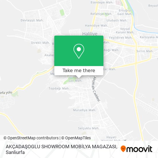 AKÇADAŞOGLU SHOWROOM MOBİLYA MAGAZASI map