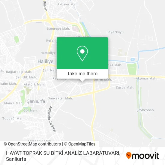 HAYAT TOPRAK SU BİTKİ ANALİZ LABARATUVARI map