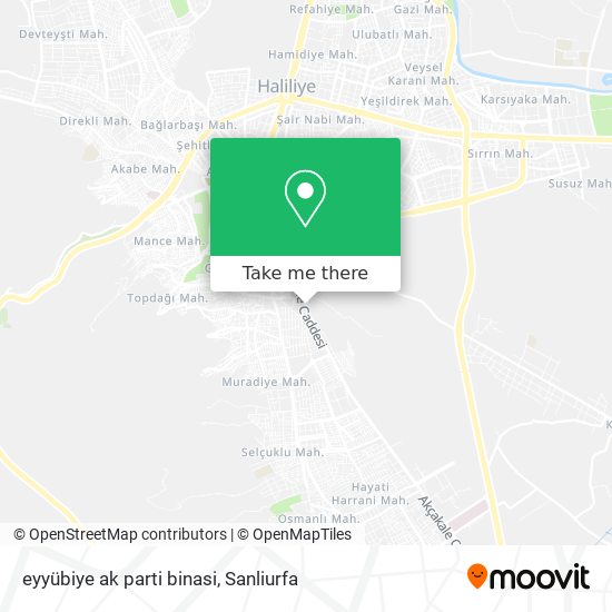 eyyübiye ak parti binasi map