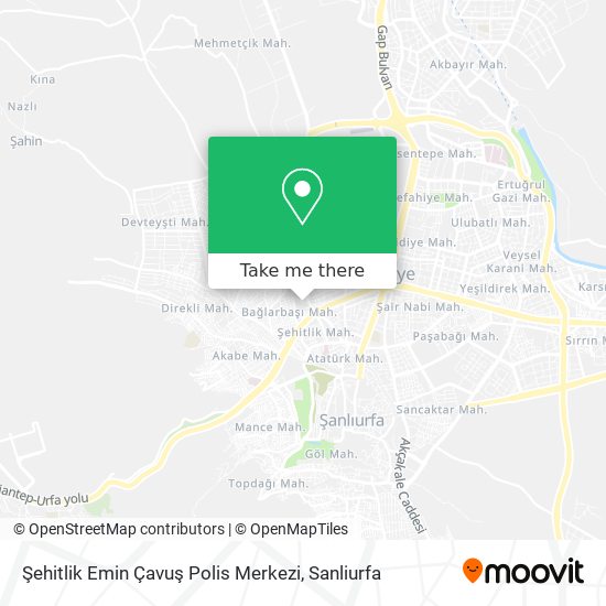 Şehitlik Emin Çavuş Polis Merkezi map