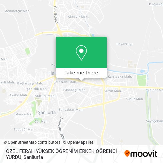 ÖZEL FERAH YÜKSEK ÖĞRENİM ERKEK ÖĞRENCİ YURDU map