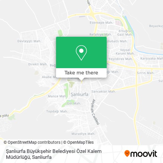 Şanlıurfa Büyükşehir Belediyesi Özel Kalem Müdürlüğü map