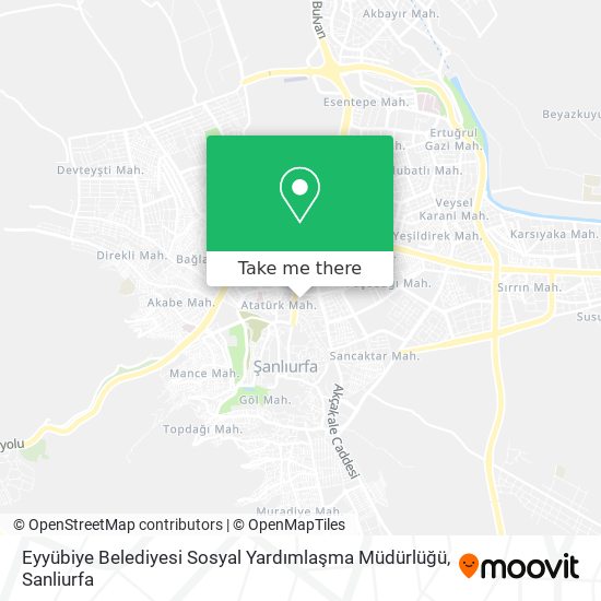 Eyyübiye Belediyesi Sosyal Yardımlaşma Müdürlüğü map