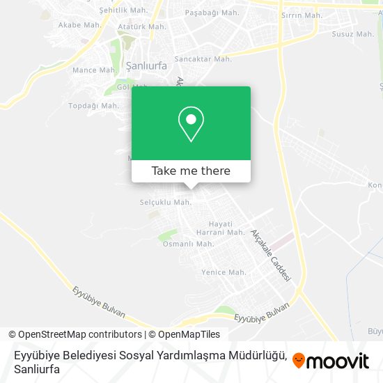 Eyyübiye Belediyesi Sosyal Yardımlaşma Müdürlüğü map