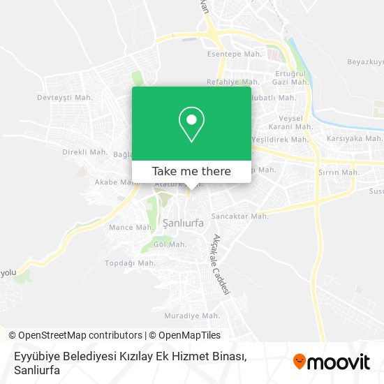 Eyyübiye Belediyesi Kızılay Ek Hizmet Binası map