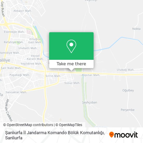 Şanlıurfa İl Jandarma Komando Bölük Komutanlığı map