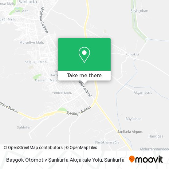 Başgök Otomotiv Şanlıurfa Akçakale Yolu map
