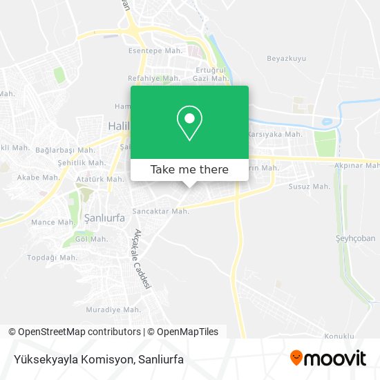 Yüksekyayla Komisyon map
