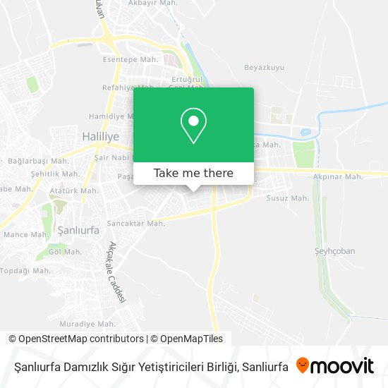 Şanlıurfa Damızlık Sığır Yetiştiricileri Birliği map