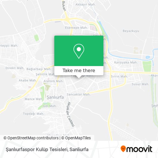 Şanlıurfaspor Kulüp Tesisleri map