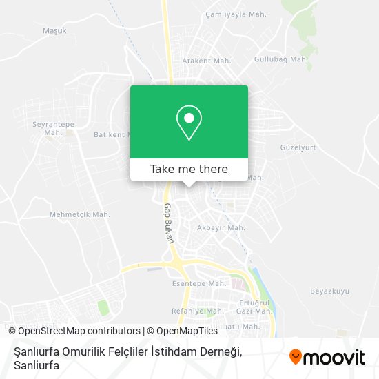 Şanlıurfa Omurilik Felçliler İstihdam Derneği map