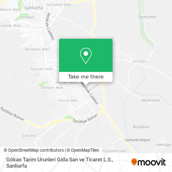 Gökas Tarim Urunleri Gida San ve Ticaret L.S. map