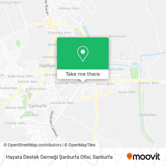 Hayata Destek Derneği Şanlıurfa Ofisi map