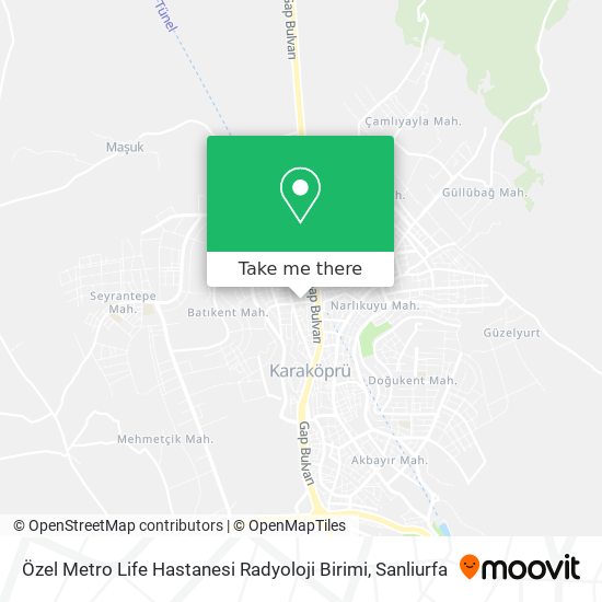 Özel Metro Life Hastanesi Radyoloji Birimi map