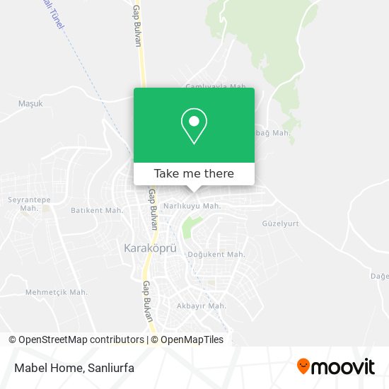 Mabel Home map