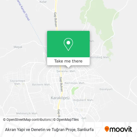 Akran Yapi ve Denetin ve Tuğran Proje map