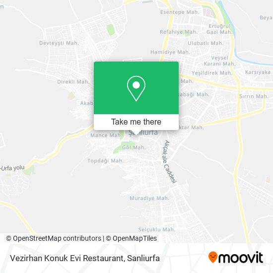 Vezirhan Konuk Evi Restaurant map