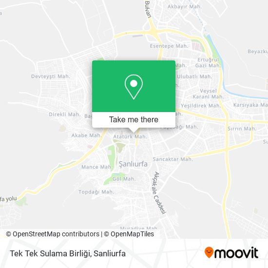 Tek Tek Sulama Birliği map