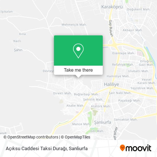 Açıksu Caddesi Taksi Durağı map