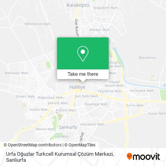 Urfa Oğuzlar Turkcell Kurumsal Çözüm Merkezi map