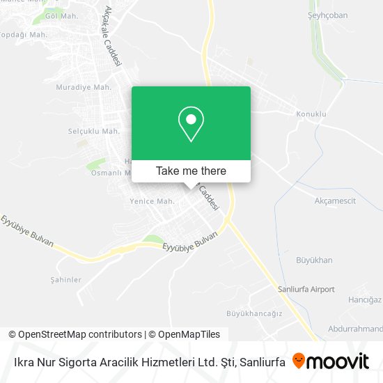 Ikra Nur Sigorta Aracilik Hizmetleri Ltd. Şti map
