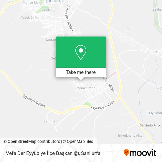 Vefa Der Eyyübiye İlçe Başkanlığı map