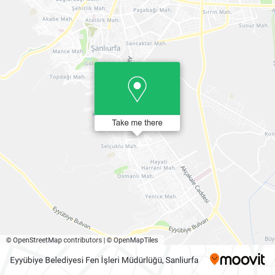 Eyyübiye Belediyesi Fen İşleri Müdürlüğü map